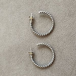 James Avery Twisted Wire Earrings